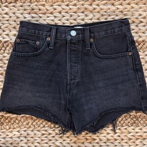 RE/DONE Black Denim Women's Shorts